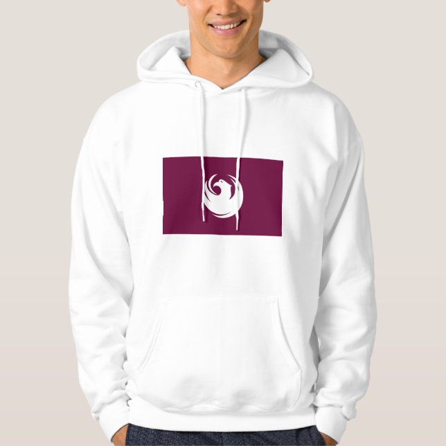 Sudadera con capucha con la bandera de la ciudad d (Anverso)