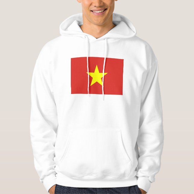 Sudadera con capucha con la bandera de Vietnam (Anverso)