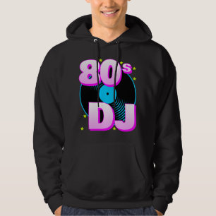 Sudadera con capucha Corey Tiger 80s Retro "DJ de 