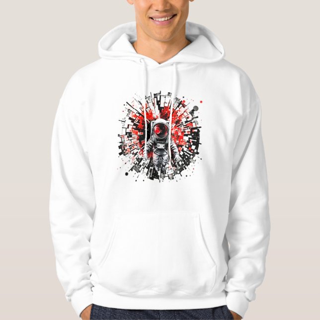 Sudadera con capucha Cosmic Astronaut - Estallido  (Anverso)