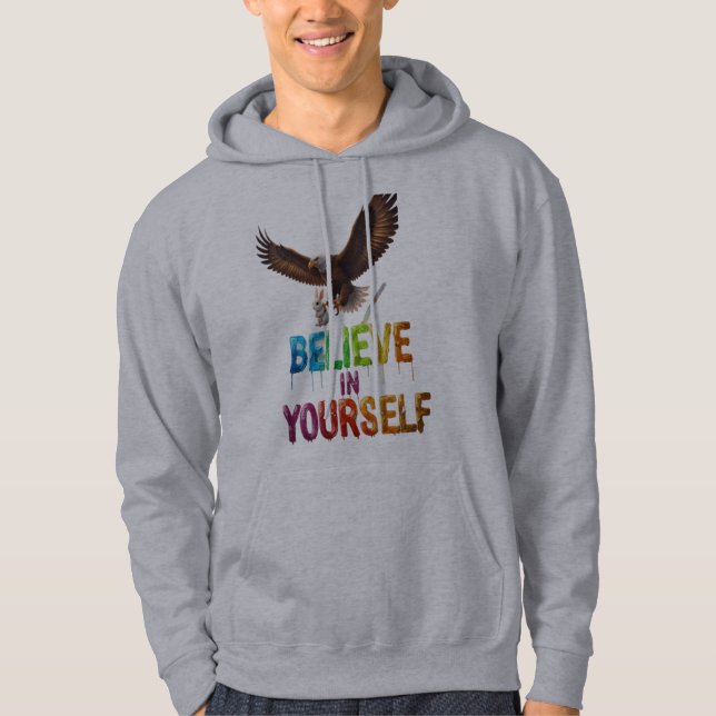 Sudadera con Capucha 'Cree en Ti Mismo' – Alas de  (Anverso)