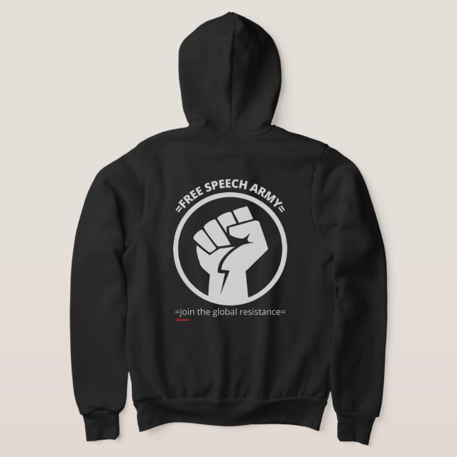 sudadera con capucha cremallera "EJÉRCITO DE LA LI (Distribución Reverso )