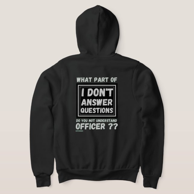 sudadera con capucha cremallera "NO RESPONDO PREGU (Distribución Reverso )