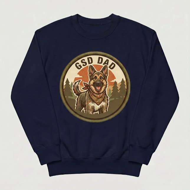 Sudadera con capucha Crewneck GSD Dad | Regalo par (Subido por el creador)