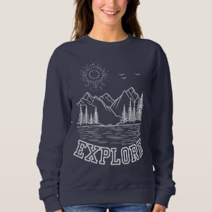 Sudadera con capucha Crewneck para aventuras al ai