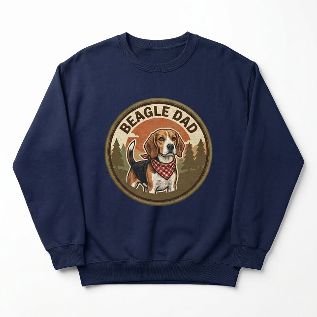 Sudadera con capucha Crewneck para papá de Beagle  (Subido por el creador)