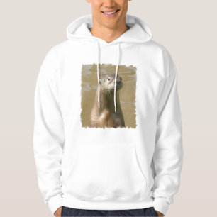 Sudadera con capucha curiosa de la nutria