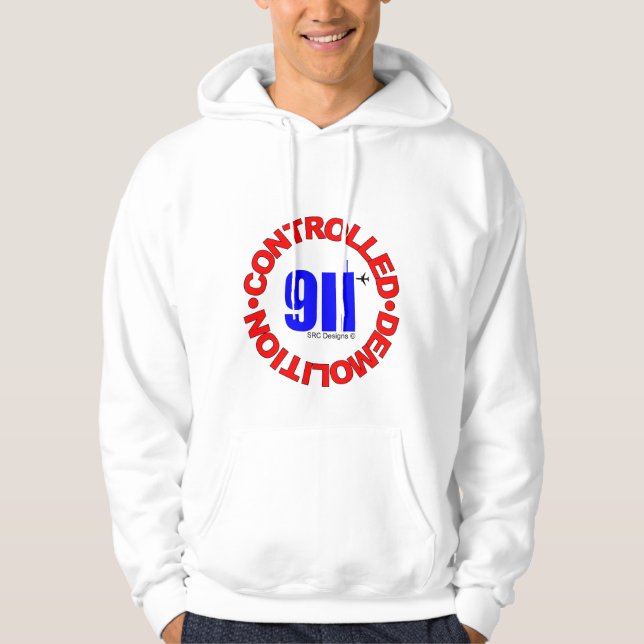 SUDADERA CON CAPUCHA DE 911 CONSPIRACIONES (Anverso)