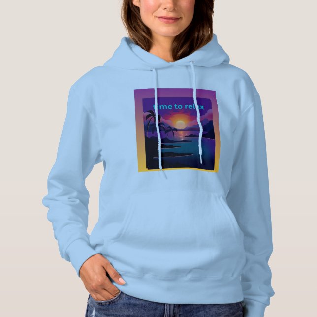 Sudadera Con Capucha De Abrigo Cómodo Y Casual (Anverso)