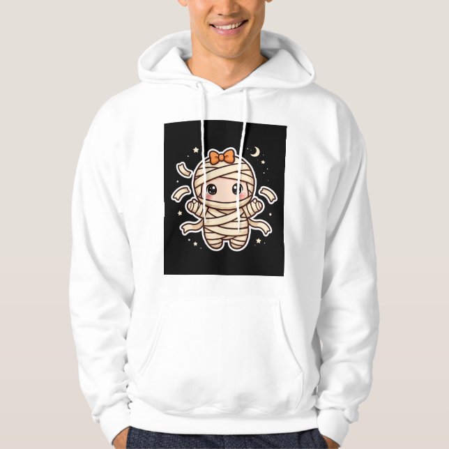 Sudadera con capucha de adorable bebé momia de Hal (Anverso)
