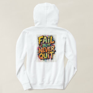 Sudadera con capucha de adulto blanca con diseño