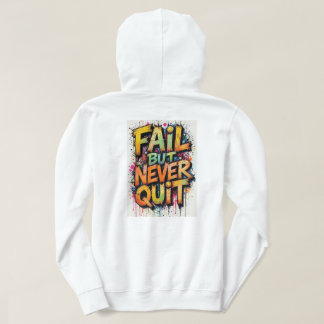 Sudadera con capucha de adulto blanca con diseño