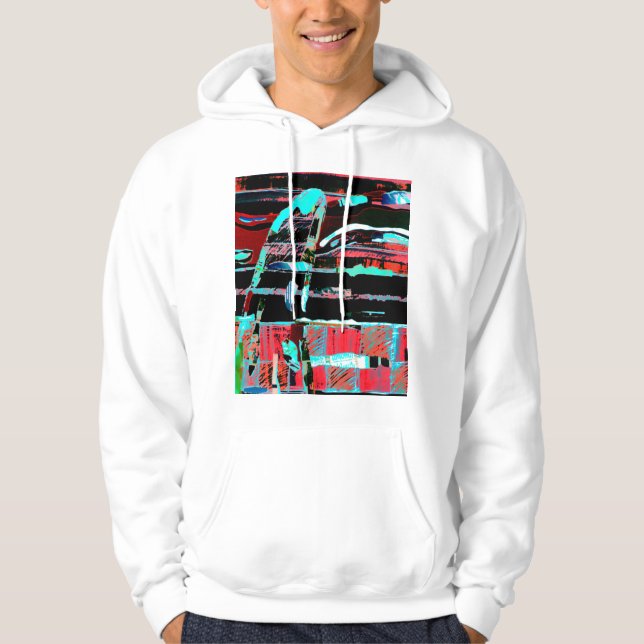 Sudadera con capucha de adulto de libertad abstrac (Anverso)
