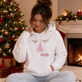Sudadera con capucha de adulto para Navidad con ár