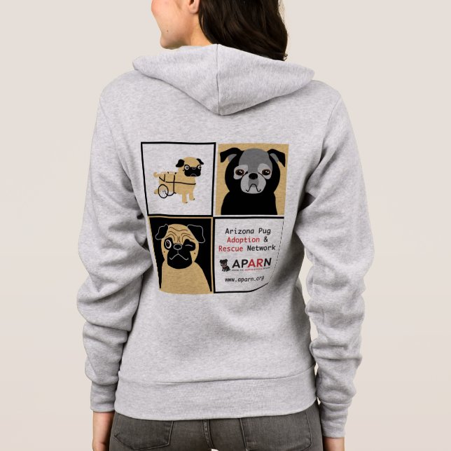 Sudadera con capucha de American Apparel de las (Reverso)