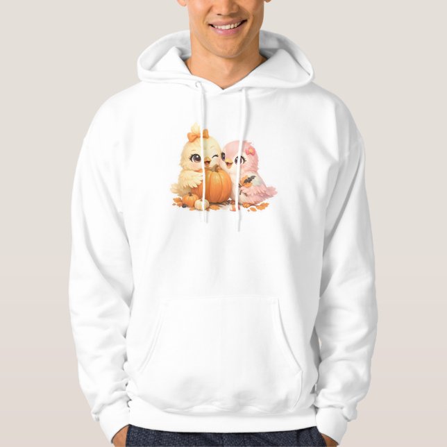 Sudadera con capucha de amigos de pájaros de Hallo (Anverso)