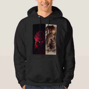 Sudadera con capucha de anime Guerrero Carmesí – E