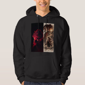Sudadera con capucha de anime Guerrero Carmesí – E