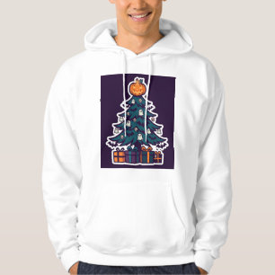 Sudadera con capucha de árbol de Navidad embrujado