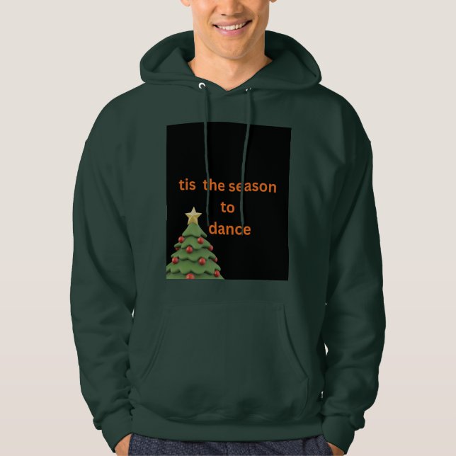 Sudadera con capucha de árbol de Navidad 'Es la te (Anverso)