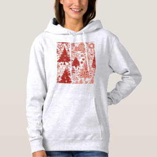 Sudadera con capucha de árboles de Navidad para mu