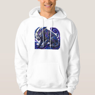 Sudadera con capucha de armadura tribal tótem de j