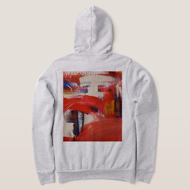 Sudadera con capucha de arte abstracto (Distribución Reverso )