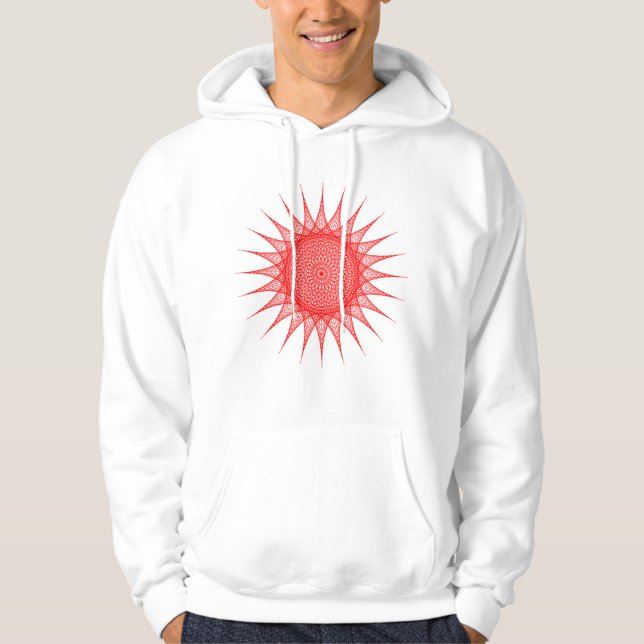 Sudadera con capucha de arte de cuerdas para hombr (Anverso)