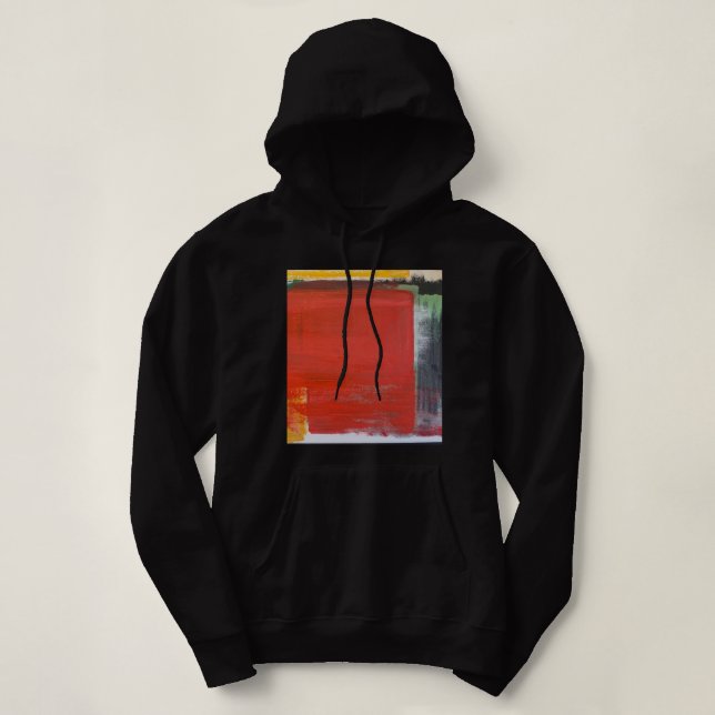 Sudadera con capucha de arte moderno (Diseño del anverso)