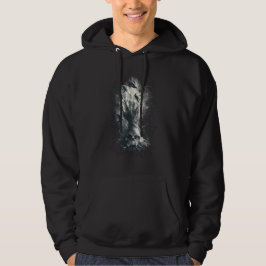 Sudadera con capucha de arte oscuro gótico de cuer