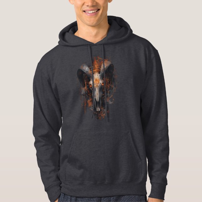 Sudadera con capucha de arte oscuro steampunk ocul (Anverso)