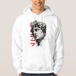 Sudadera con capucha de arte polka de basura de bu