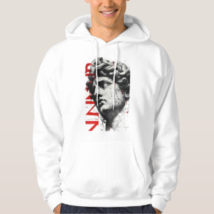 Sudadera con capucha de arte polka de basura de bu