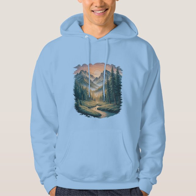 Sudadera con capucha de Aventura en la Montaña  (Anverso)