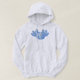 Sudadera con capucha de Axolotl - AZUL