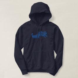 Sudadera con capucha de Axolotl - AZUL MARINO