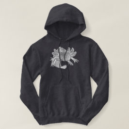 Sudadera con capucha de Axolotl - BLANCO