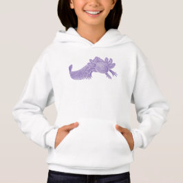 Sudadera con capucha de Axolotl para niños - PURPU