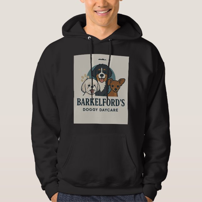 Sudadera con capucha de Barkelford's Doggy Daycare (Anverso)