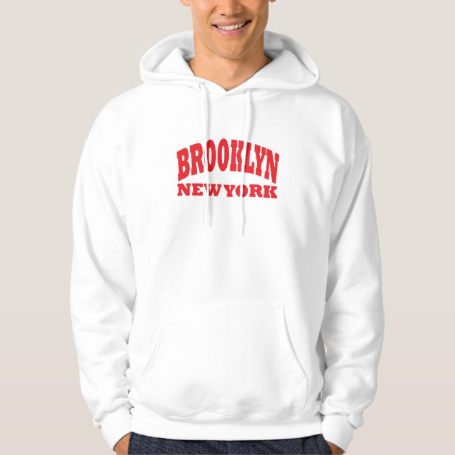 Sudadera con capucha de Brooklyn Nueva York (Anverso)