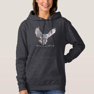 Sudadera con capucha de búho nevado