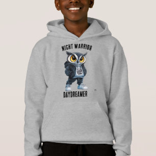 Sudadera con capucha de búho Night Warrior, Daydre