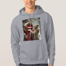 Sudadera con capucha de buzón de Navidad acogedor 