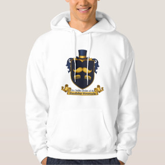 Sudadera con capucha de caballero con bigote de ma