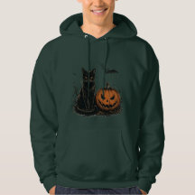 Sudadera con capucha de calabaza de Halloween vint