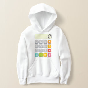 Sudadera con capucha de calculadora de matemáticas