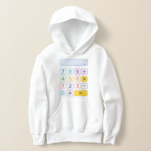 Sudadera con capucha de calculadora de matemáticas