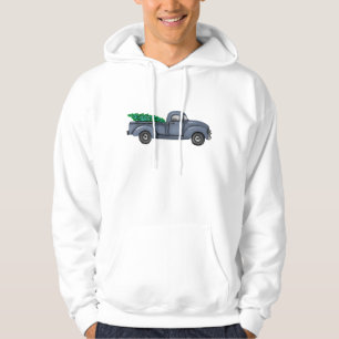 Sudadera con capucha de camión de árbol de Navidad