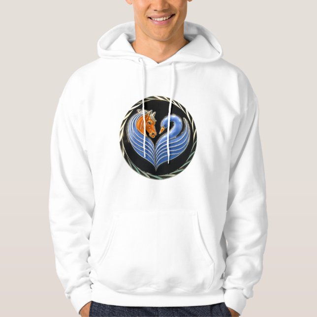 Sudadera con capucha de camiseta - Corazones de ca (Anverso)