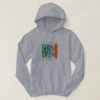 Sudadera con capucha de camiseta de juegos retro